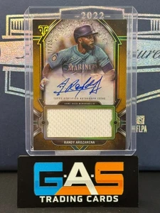 2024 Topps Triple Hilos Randy Arozarena Único Jumbo Reliquia Automático Dorado/25 SP - Imagen 1 de 2