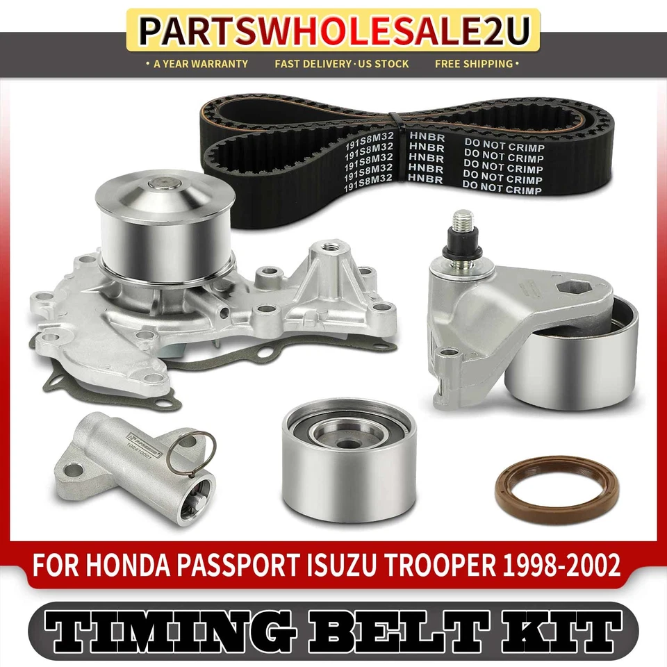 Nuevo kit de correa de distribución y bomba de agua 6X para Honda Passport Isuzu Trooper 98-02 Acura Foto 1 de 4