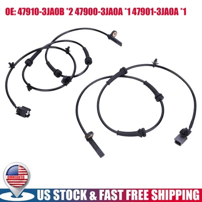 Sensor de velocidad de rueda ABS de 4 piezas para Infiniti QX60 2014-2020 para Nissan Pathfinder Foto 1 de 4