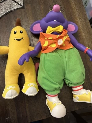 Vintage 1995 Bananas In Pajamas Rat In A Hat Plush Toy TOMY ABC - image 1 of 4