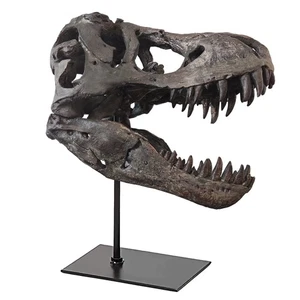 T Rex Skull, Dinosaur Statue Resin Replica Head Sculptures, Home Office Decorati - Picture 1 of 6