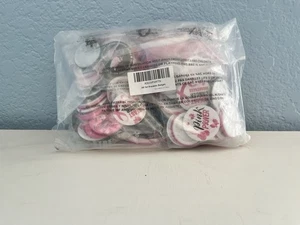 Brustkrebs Bewusstsein 48 Stück verschiedene Stil Buttons Pins Armband Armband - Bild 1 von 4