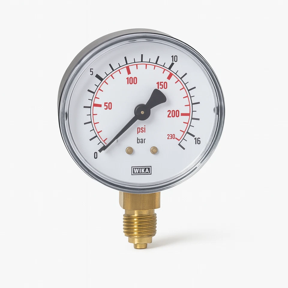 WIKA Rohrfedermanometer (bis 4 bar) Standartausführung Typ 111.10 /S