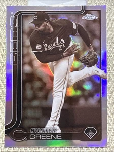 2025 Topps Chrome Sepia Refractor #91 Hunter Greene Cincinnati Reds - Picture 1 of 2