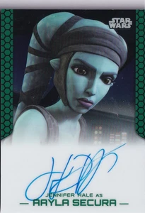 Star Wars Chrome Perspectives 2015  autograph card Jennifer Hale as Aayla Secura - Picture 1 of 2