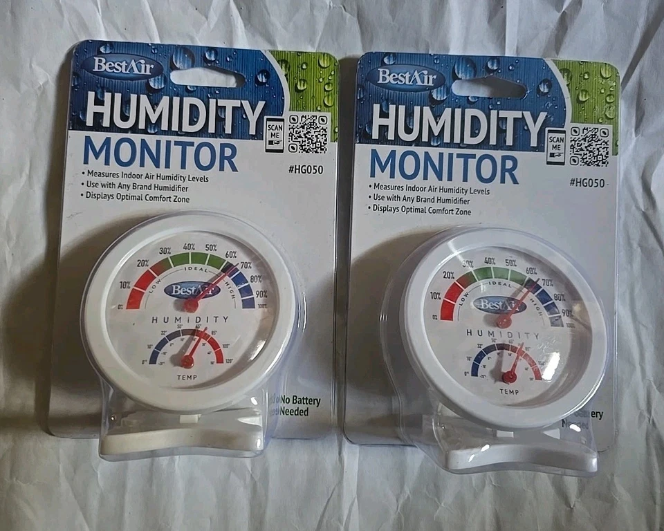 BestAir Hg050 Hygrometer Humidistat Humidity Monitor