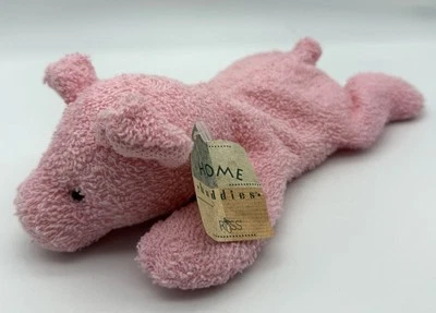Nuevo con etiquetas Juguete de peluche Russ Home Buddies “Hamlet” el cerdo rosa grande 10” Terrycloth Foto 1 de 4