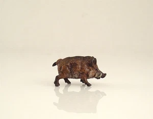 Franz Bergmann Vienna Small Standing BOAR Pig Hog Bronze Bergman Cold Painted - Picture 1 of 5