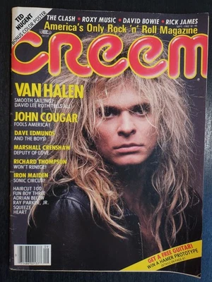 CREEM MAGAZINE SEP 1982 VAN HALEN, IRON MAIDEN, TED NUGENT CALENDAR POSTER VF- Foto 1 de 4