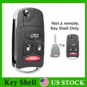 For 2005 2006 2007 Jeep Grand Cherokee Remote Key Fob Shell Case Pad KOBDT04A - Picture 1 of 7