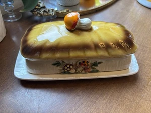 Vintage 1976 Sears & Roebuck Merry Mushroom 2 Stück Butterdose Japan MCM - Bild 1 von 10