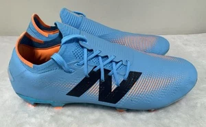Size 11 Mens New Balance Furon Pro V7+ FG Blue Orange Soccer Cleats - SF1FS75 - Picture 1 of 5