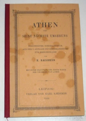 Baedeker's Athen 1896 (Facsimile 2001) - Image 1 of 4