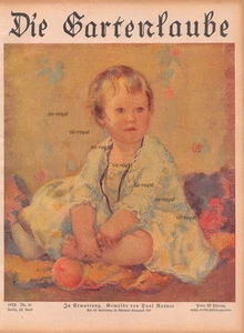 In Erwartung - Paul Rosner - 1928 - Historisches Dekoratives Titelblatt ~21x29cm - Bild 1 von 1