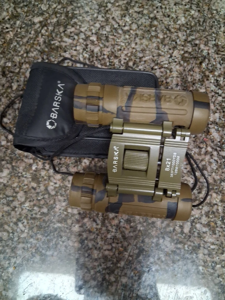 Barska Compact Binoculars  8x21 With Carry Case ( free shipping ) - Image 1 of 3