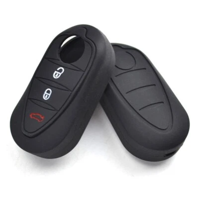 CAR PASSION Guscio Chiave Silicone per Alfa Romeo Giulietta Mito Cover Telecomando Nero