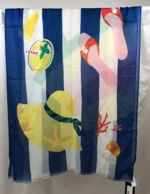 Toalla de playa bufanda oblonga Kate Spade para mujer nueva con etiquetas Foto 1 de 2