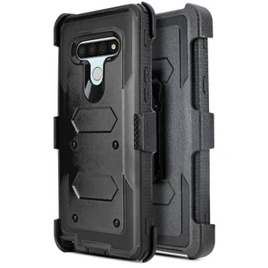 For LG Stylo 6 Full-Body Shockproof Armor Holster Case Built in Screen Protector - Picture 1 of 51