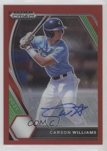 2021 Panini Prizm Draft Picks Red Prizm Auto /50 Carson Williams #PDP28 Auto