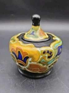 Antique Dutch Gouda pottery Ink Well Art Deco 1930's Zenith #189 - Picture 1 of 10