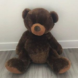 "Oso de peluche Toys R Us 22"" marrón grande flojo vientre grande animal de peluche de 2009" - Imagen 1 de 7