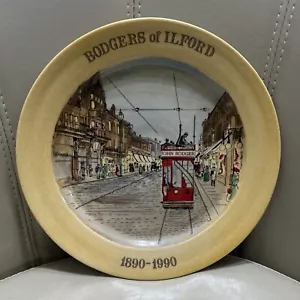 Bodgers Of Ilford London Studio Pottery Plate Signed Alvon Hand painted - Picture 1 of 24