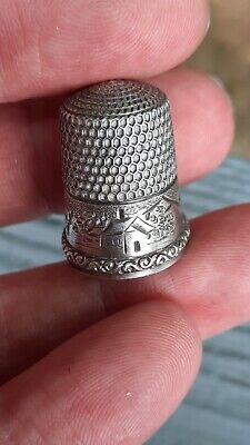 Vintage Sterling Silver Thimble Size 12 • 6$