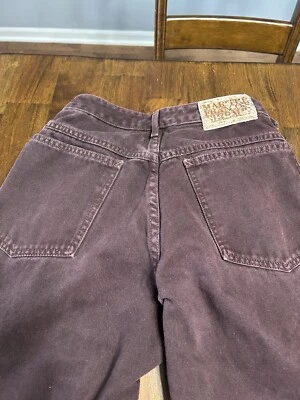 Jeans jeans vintage MARITHE FRANCOIS GIRBAUD marrom sólido feminino tamanho 7/8 EUA - Imagem 1 de 4