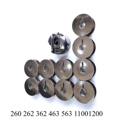 2PCS FOR PFAFF SEWING MACHINE 260 262 362 463 563 11001200 BOBBIN CASE&10BOBBINS - Image 1 of 3