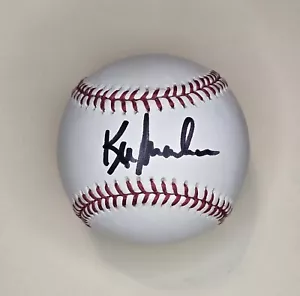 Ken Macha Brewers Athletics Autogramm signed OML Baseball, mit AAA COA - Bild 1 von 3