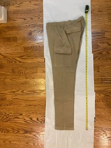 $845 Tod's Men's Cargo Trousers Pants - Light Brown Waist 35 - Picture 1 of 10