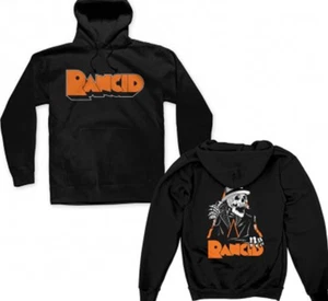 Rancid Band 2 Lados Negro SUDADERA CON CAPUCHA Unisex Rancid álbum banda XZ299 - Imagen 1 de 3