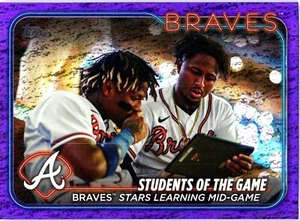 2024 Topps Series 1 - Atlanta Braves Purple Foil /799 Students of the Game #70 - Picture 1 of 2