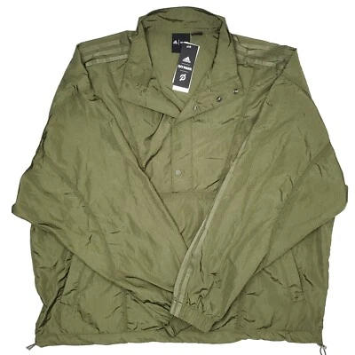 阿迪达斯 x Ivy Park 男女通用尺寸 XL IVM Annorak 夹克 Focus Olive HG0686 150 美元全新带标签 — 第 1/4 张图片