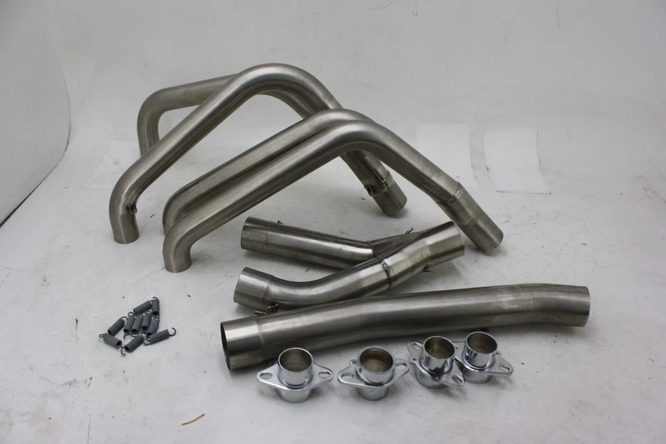 NOS 97-00 SUZUKI GSXR600 ACERO INOXIDABLE CABEZALES DE ESCAPE COLECTOR TUBO TRASERO Foto 1 de 4