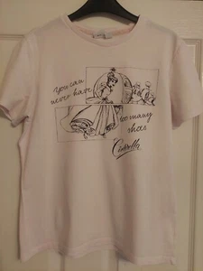 T-shirt donna adolescente rosa chiaro Cenerentola taglia 10/12 - Foto 1 di 6