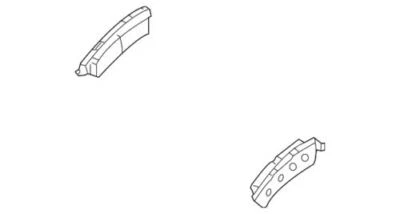 Genuine GM 2007-2013 Chevrolet GMC Hummer Rear Disc Brake Pad Set Clips 19210707 - Image 1 of 2