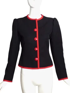 YVES SAINT LAURENT- 1970s Wool Blazer, Size-6 - Picture 1 of 5