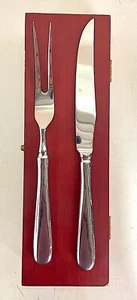 Hampton Home , Stainless Steel , Carving Set , Knife and Fork w/ Box - Picture 1 of 5