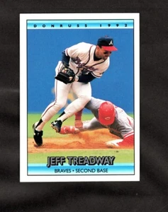 Baseball Card  - Jeff Treadway - Braves - Donruss - 1992 - #324 - Picture 1 of 2