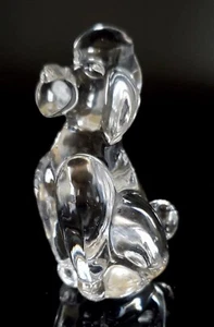 Glass Poodle Figurine Made in France Vannes Le Chatel - Picture 1 of 6