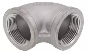 (10 Pack) 1-1/4" NPT Female 90° Elbow 316 Stainless Steel Pipe 150 Fitting - Picture 1 of 3