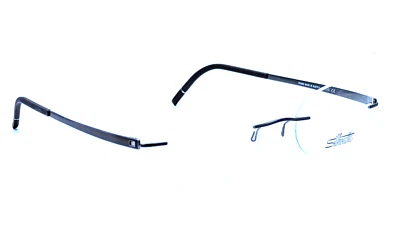 Silhouette 5529 GA 6060 Faltan almohadillas nasales marrón ovaladas anteojos sin montura 52 mm Foto 1 de 4