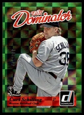 2014 Donruss Elite Dominator Curt Schilling G60 /999 Boston Red Sox #28 - Image 1 of 2