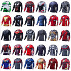 Men's T-shirts Base Layer Compression Tops Superhero Tights Long Sleeve Adult