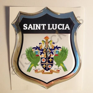 Pegatina Santa Lucía Emblema Escudo 3D Resina Cúpula Gel Calcomanía Vinilo - Imagen 1 de 1