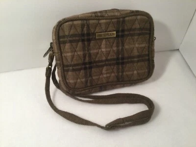 Cartera Bandolera Bella Taylor Tela Acolchada, Negra y Marrón Foto 1 de 4