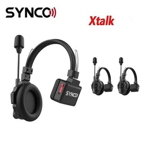 SYNCO Xtalk X2 350m/1148ft Drahtlose Gegensprechanlage Headset System 2,4GHz Vol - Picture 1 of 10