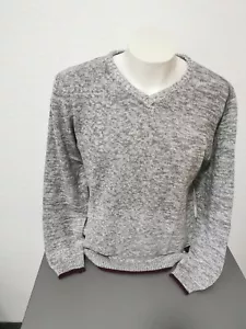 MILANO ITALY maglione a V maglione a V taglia XXL 56 grigio maglia scollo a V - Foto 1 di 7