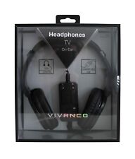 Vivanco TV Comfort 70 5.0m Left & Right Inline Volume Control Headphones OverEar